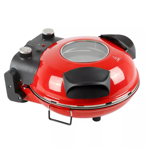 <span class=keywords><strong>Four</strong></span> à pizza électrique 12 pouces avec deux éléments chauffants pâte à cuire <span class=keywords><strong>four</strong></span> rapide machine à pizza - Product Image 4