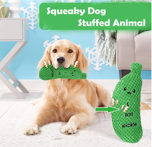 Toptan çevre dostu yeşil salatalık çiğnemek oyuncak köpek peluş turşu köpek oyuncaklar için - Product Image 3