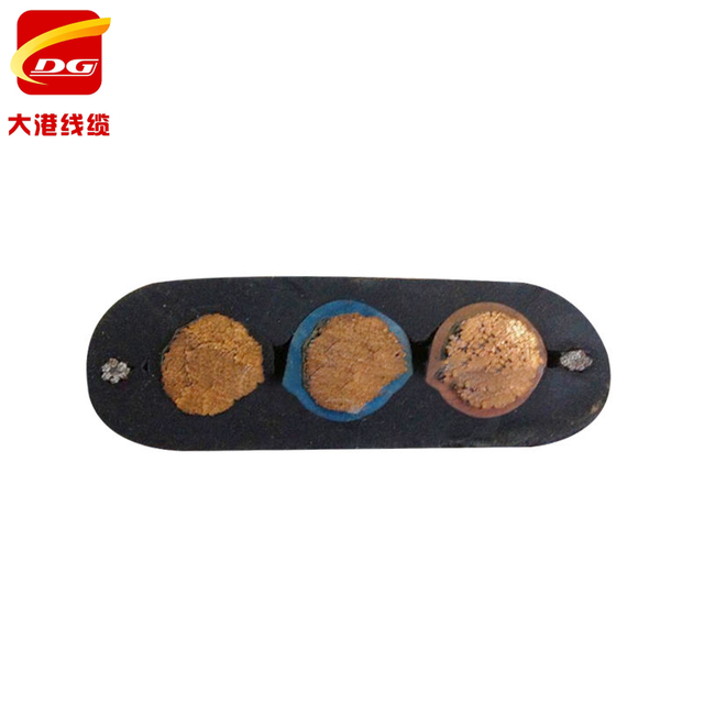 Rubber/pvc Cable Wire Water Pump 3 Core 4 1 1.5 2.5 4 6 mm Core Submersible Flat Cables Electr Wire Cable