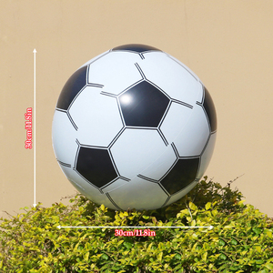 Ballon d'eau gonflable promotionnel en solde avec design de <span class=keywords><strong>football</strong></span>, ballon de plage gonflable avec design de <span class=keywords><strong>football</strong></span> - Product Image 2