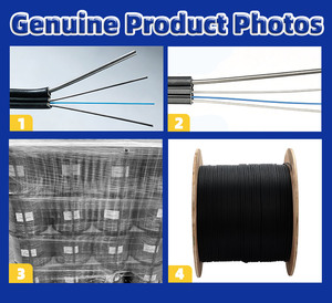 Cable de Fibra Óptica FTTH GJYXFCH OEM de Fábrica, 1/2/4 Hilos, G657A1, Interior/Exterior, LSZH, Cable Plano de 2x5mm con Alambre de Acero FRP - Product Image 4