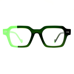 Elegante colore verde quadrato retrò rivetto acetato occhiali da vista <span class=keywords><strong>Vintage</strong></span> laminazione acetato montature Unisex per uomo e donna - Product Image 2