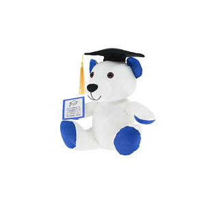Orsacchiotto Bianco Personalizzato con Cappello per Regalo <span class=keywords><strong>di</strong></span> Laurea, Koala Peluche per Supporto Emotivo - Product Image 3