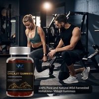 Gummies de Shilajit pour adultes, saveur baies, matière première himalayenne, gummies nutritifs, fabricant en gros