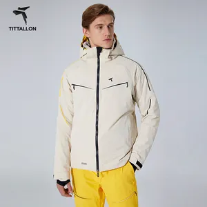 ชุดสกีสำหรับผู้ชาย,ชุดกันความร้อนอย่างหนาสำหรับใส่กลางแจ้งเสื้อโค้ทสกีแบบมืออาชีพแจ็คเก็ต Sonw ฤดูหนาว