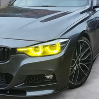 Plaques DRL multicolores JY RGB compatibles avec BMW Série 3 F30 F31 F35 2013-2019, kit de conversion de phares au xénon LED contrôlable par application
