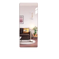 Modern Acrylic Soft Mirror Wall Self-Adhesive Dressing Mirror Punch-Free HD Wall Sticker Full-Body Home Paste Fitting Mirror