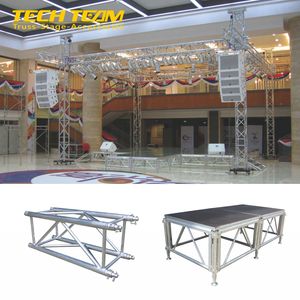 Structure <span class=keywords><strong>de</strong></span> scène en aluminium 400x400mm pour écran, toit, enceintes et système Line Array pour plateforme <span class=keywords><strong>de</strong></span> scène - Product Image 1