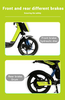 Moped électrique 350W 48V avec pédales, vitesse 25 km/h, stock entrepôt UE, homologation CEE COC, sans permis, pour vente en gros et livraison directe