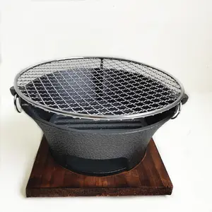 Rete metallica rotonda della griglia del barbecue del barbecue dell'acciaio inossidabile