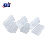 Boîte à outils portable en plastique transparent étanche avec mousse, emballage premium, anti-poussière pour boîtes de lames diamantées CBN