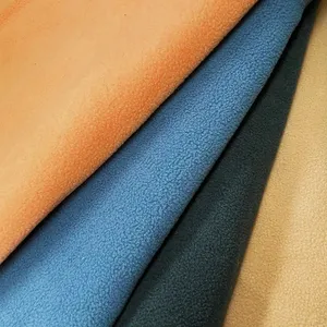 100% Polyester Modisch warm eine Seite gebürstet zwei Seiten anti-pelzend Mikro-Fleece hochwertiges gestricktes Fleece für Kapuze