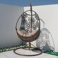 Fauteuil suspendu d'extérieur en bambou tressé, style minimaliste moderne, pour cour et balcon, Chine