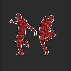 Pom-pom girl personnalisé cristal conception gymnastique strass transfert Hotfix fer à repasser danse <span class=keywords><strong>pose</strong></span> modèle verre chaud matériel - Product Image 5