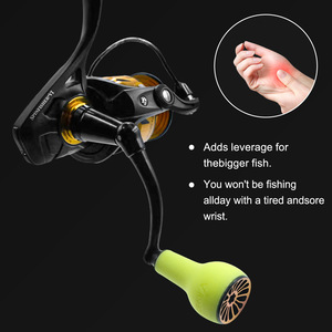 Empuñadura para carrete de pesca, mango verde TPE de 66mm para Slammer Spinfisher 2500 4500, accesorio de pesca con señuelos - Product Image 3