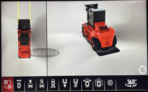 Carrello elevatore a forcella telecamera di 360 gradi 3D Bird Eye vista panoramica lato anteriore posteriore Surround di parcheggio aiuto di retromarcia sistema DVR a 4 vie - Product Image 3