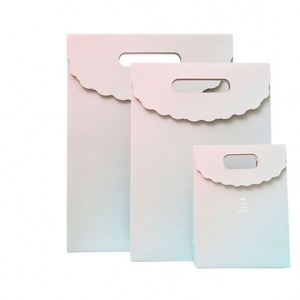 Sac fourre-tout à fond carré avec logo personnalisé, sacs en papier en gros, pack promotionnel - Product Image 3