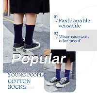 Chaussettes de sport en coton personnalisées, douces, respirantes, de couleur unie, avec soutien de la voûte plantaire, logo personnalisé, pour le sport et le quotidien