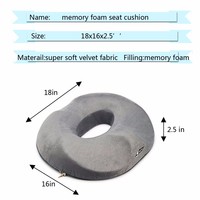 Coussin rond en mousse à mémoire de forme, pour les hémorhoïdes, la Prostate, la grossesse, le soulagement de la douleur Post-Natal et chirurgicales, 1 pièce