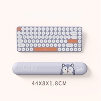 Set bantalan Mouse busa memori tempat pergelangan tangan Keyboard pelindung pergelangan tangan Hamster kartun