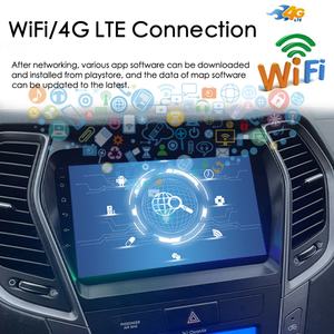 8GB+128GB GPS Navigation <b>Android</b> 13 AI Voice Car Radio Stereo for Hyundai Santa Fe 3 2013-2016 Wireless CarPlay Multimedia Video - Product Image 2