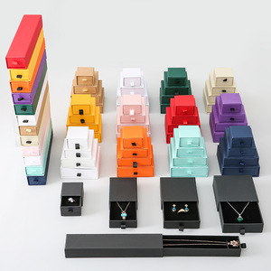 Caja de Regalo de Cartón con Logotipo Personalizado para Joyería, Caja Rígida con Cajón Deslizable para Exhibición de Regalos para Niñas - Product Image 1
