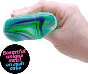 ของเล่นเสริมพัฒนาการ Schylling NeeDo Nice Cube Swirl รูปทรงลูกบาศก์ วัสดุ TPR คุณภาพดี บีบเล่นได้ คลายเครียด เหมาะสำหรับเด็กอายุ 14 ปีขึ้นไป - Product Image 5