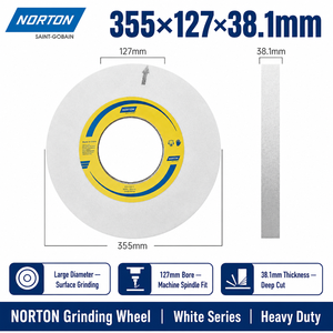 Disco de Corte de Carburo de Silicio <span class=keywords><strong>Norton</strong></span>, Disco Rotatorio para Maquinaria Industrial de Banco, Herramienta de Corte Duro de Alta Precisión - Product Image 2