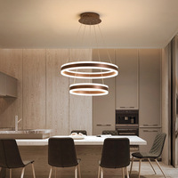 Design de mode Acrylique Led Anneau Lustre Led Luminaires Pour La Décoration De La Maison Lustre Cercle Anneau Lustre