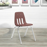Chaises d'étudiant empilables pratiques EaseNeat, cadre en métal coloré, robustes, adaptées à la salle de classe, à la salle d'étude et au bureau