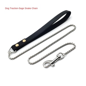 Correa <span class=keywords><strong>de</strong></span> Perro <span class=keywords><strong>de</strong></span> Tracción Resistente y Ecológica <span class=keywords><strong>de</strong></span> Grado <span class=keywords><strong>de</strong></span> Carrera con Mango Fácil <span class=keywords><strong>de</strong></span> Usar para <span class=keywords><strong>Perros</strong></span> Pequeños, Cuerda <span class=keywords><strong>de</strong></span> Acero Inoxidable Dorada - Product Image 2