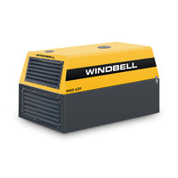 Compresseur d'air diesel à vis portable 120 CFM, moteur Kubota japonais, alimentation 220V/12V, faible bruit, pompe à huile, bloc moteur, bloc d'air