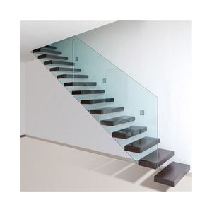 Garde-corps en verre transparent résistant élégant de représentation supérieure de Prima pour l'<span class=keywords><strong>escalier</strong></span> droit d'appartement moderne - Product Image 5
