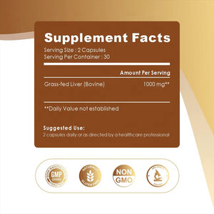 Vitahealthy OEM/ODM Fornitura di Fabbrica con Etichetta Privata Capsule di Reni di Manzo Nutrito ad Erba per il Supporto di Fegato, Salute Urinaria e Histamina - Product Image 2