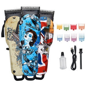 Tondeuse électrique rétro Graffiti, en Stock, tondeuse à cheveux professionnelle pour Salon de coiffure, Salon de coiffure, tondeuse à cheveux pour hommes - Product Image 6