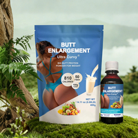 Poudre de protéines naturelle en gros de 400g pour l'augmentation des fesses avec sirop pour grossir les fesses de 200ml pour femmes adultes