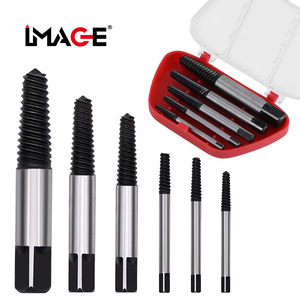Juego de extractores de tornillos rotos de 1-8 mm, de acero para rodamientos, para instalación de herrajes y decoración del hogar - Product Image 1