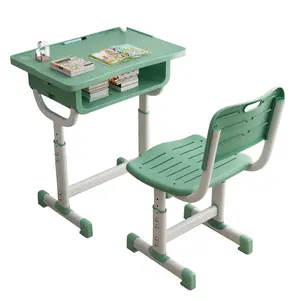 Furnitur kelas plastik berkualitas tinggi kursi meja sekolah Sekunder Primer-untuk ruang keluarga kamar tidur kelas-grosir rendah