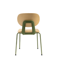 Sedia Ergonomica Minimalista in Legno - Seduta Confortevole per Caffè/Ristorante/Cucina (Stabile, Facile da Pulire e Salvaspazio)