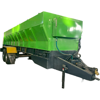 Esparcidor de Fertilizante Orgánico Sólido 2FGH-50 de 4 Cadenas, Accionado por Tractor, Sistema Refrigerado por Aire, Funcionamiento Estable
