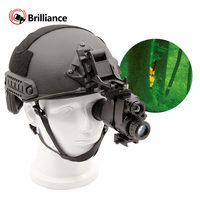 Casque monoculaire de vision nocturne à faible luminosité monté monoculaire de fusion thermique de vision de fusion thermique infrarouge