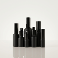 Flacons pulvérisateurs en verre noir à fine brume, atomiseurs rechargeables, flacons cosmétiques, contenants à pompe pour huiles essentielles, pour les voyages et l'utilisation en salon