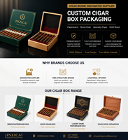 Boîtes à cigares rigides de luxe personnalisées en gros, en carton, avec logo 3D en relief, estampage à chaud en or, emballage de boîtes à cigares haut de gamme