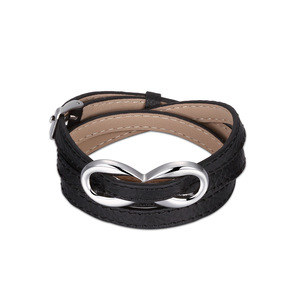 Original Manufacturer Stainless Steel Nautical <b>Leather</b> Braided <b>Bracelet</b> Multi Loop Genuine <b>Leather</b> Fashion Punk Trendy Unisex - Product Image 5