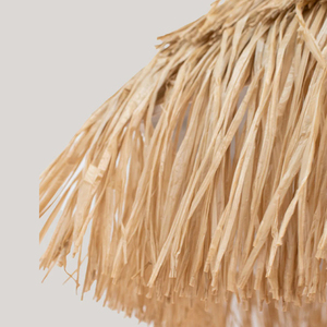 <span class=keywords><strong>Parasol</strong></span> de plage portable en paille et raphia de haute qualité, style bohème, 2m, pour jardin et extérieur, imitation chaume naturel, style Tiki Hawaï - Product Image 4