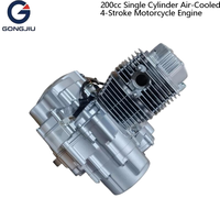 200cc Standard Motorcycle Engine Air Cooled Single Cylinder 4 Stroke New Drop in Power Unit for Motorbike Upgrade