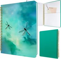 Nouvel arrivage Carnet A5 à spirale Offre Spéciale couverture en cuir Carnet vierge à sublimation avec reliure thermique Bloc-notes collant de couleur
