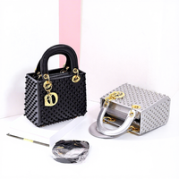 Sacs de luxe de créateur haut de gamme 2026 à prix abordable, mini-boîte mixte pour soirée, avec diamants, en PU imperméable pour femmes