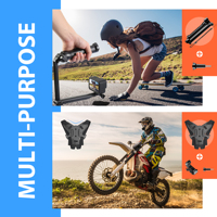 HONGDAK 65 en 1 Kit d'accessoires pour caméra d'action caméras de sport sangle de poitrine sac de rangement de voyage pour GoPro Insta360 Yi Insta360