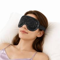 Masque oculaire en gel chaud/froid ergonomique en PVC souple, réutilisable, confortable et coloré de haute qualité pour soulager la fatigue oculaire